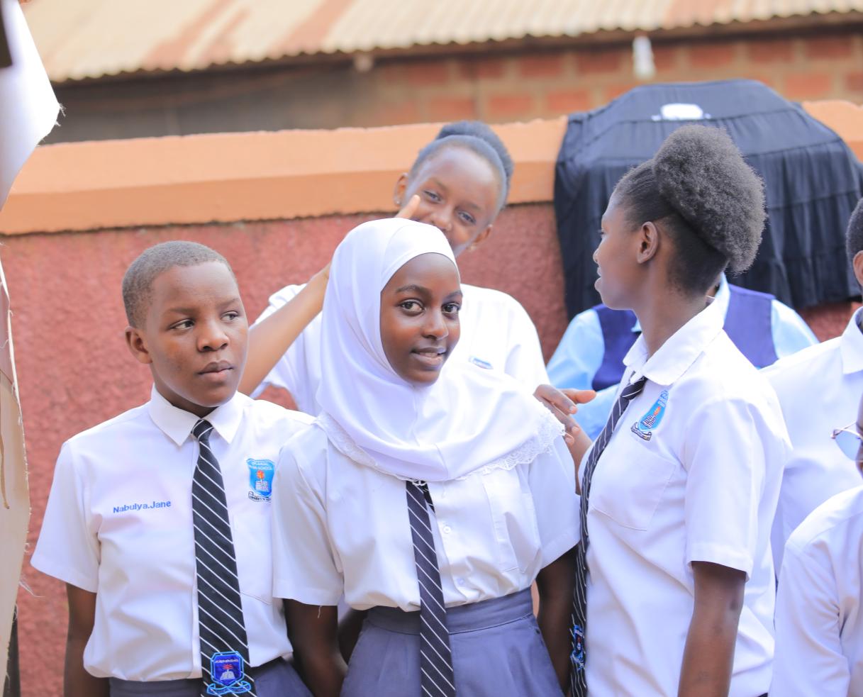 Uplands students in school uniform